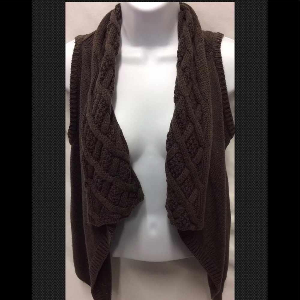 SHAE Anthropologie Cable Knit Layering Cashmere